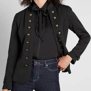 Modcloth Fitted Military Style Blazer